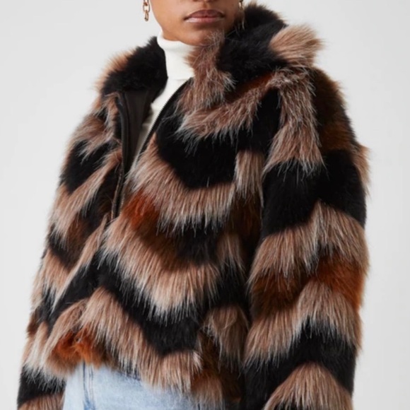 French Connection Dallow Faux Fur - Picture 2 of 7